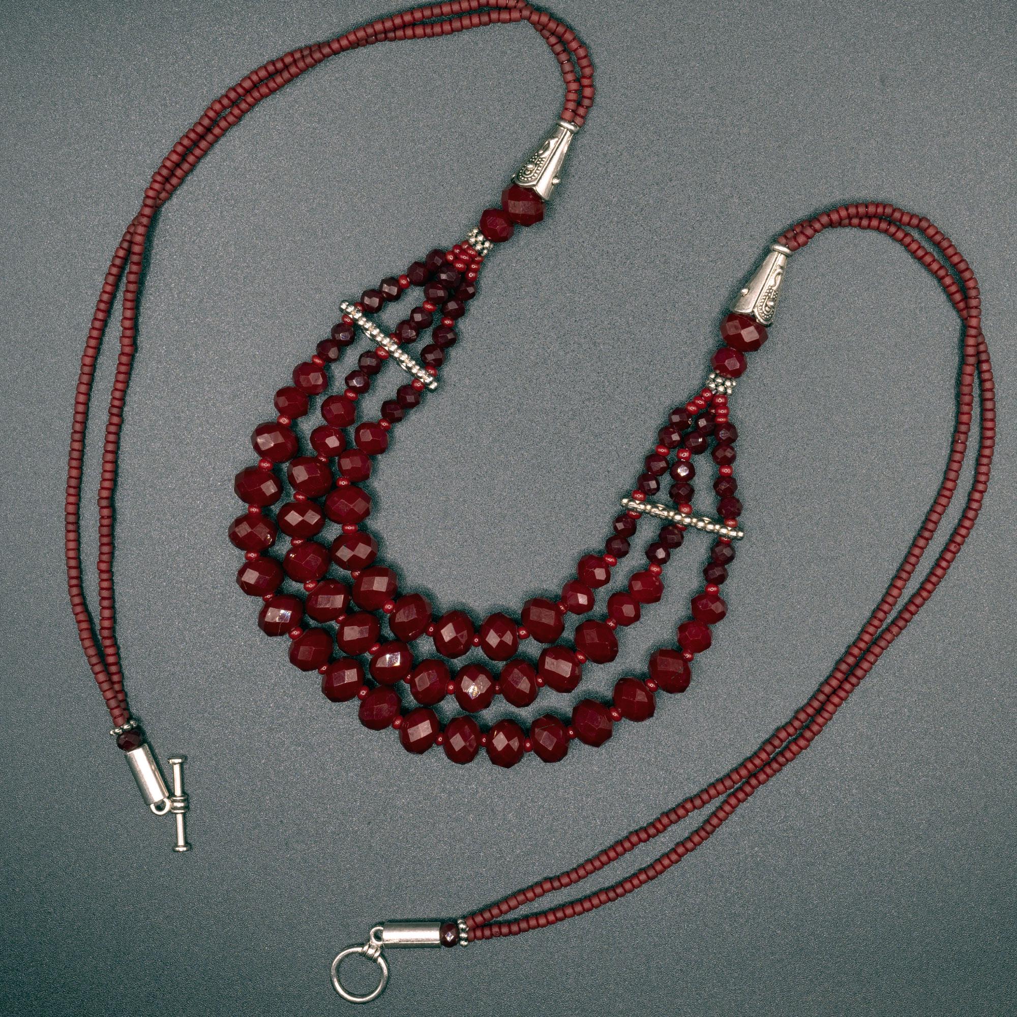 TOP VERKAUFTE HALSKETTE 540,00 CTS VERBESSERTE RUBIN