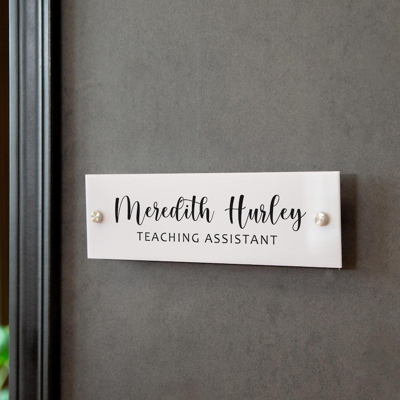 Plastic Office Name Plate - Etsy