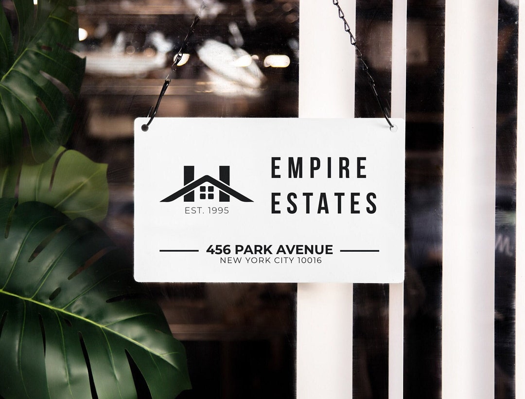 Business Hanging Acrylic Sign With Metal Chain design 2 11.5x7 Signage ...