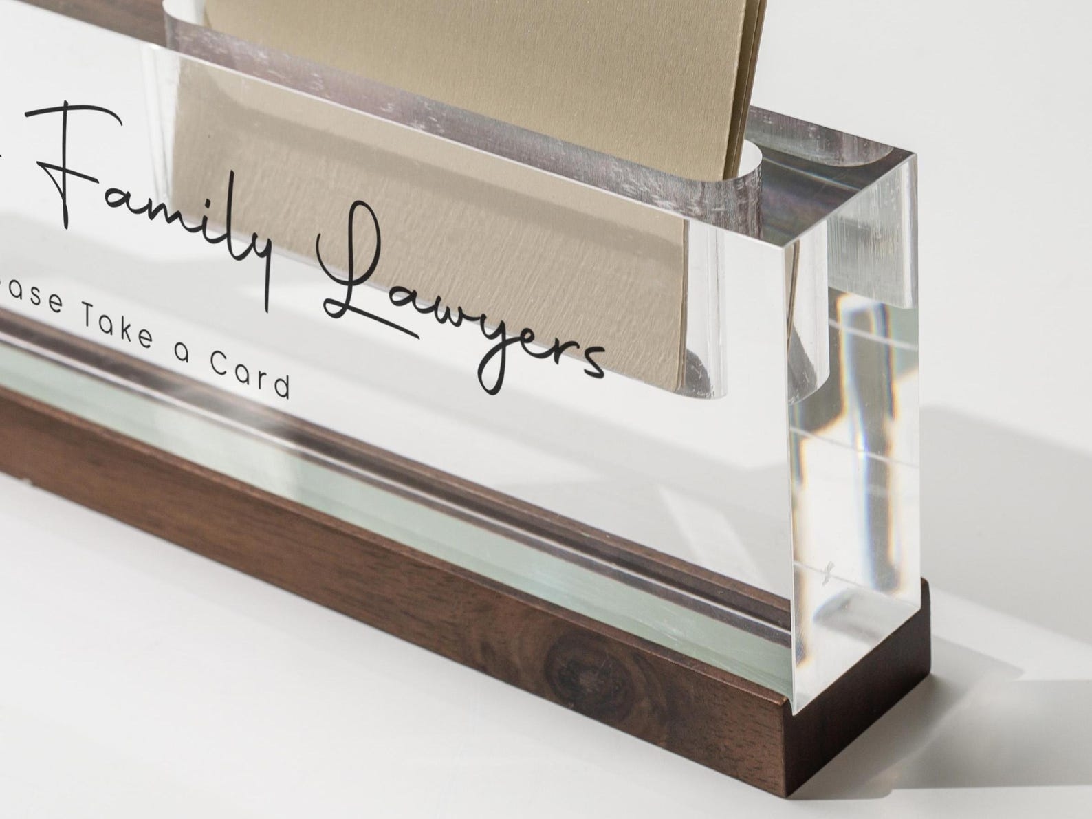 Personalized Acrylic Name Block W/ Slots (D2) - Custom Job Title Plaque ...