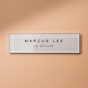 Pastel Acrylic Wall Plate Sign (D3) - Personalized Door Office Doctor Professional Small Business Shop Signage Work Building Room Number