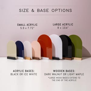 Arch Acrylic Wifi Sign W/ Base (D7) - Custom Wifi Password Display for ...