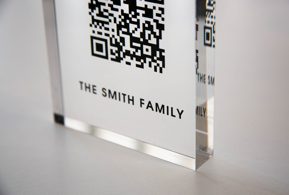 Personalized Acrylic QR Code Wifi Sign (design 4) - Custom Welcome ...