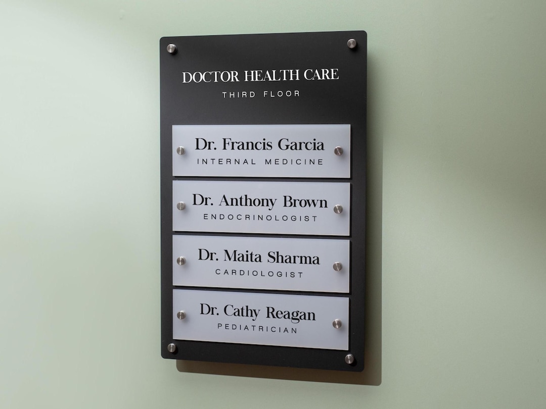 Wall Directory Wall Directory (standard) - Customizable Large Office Wall Door ...