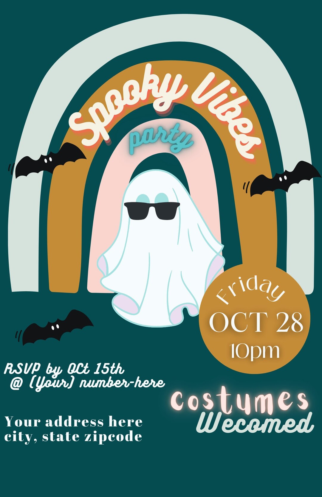 Digital Download Halloween Invitations Etsy