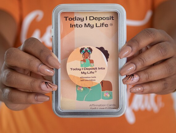 Affirmation Cards| Positive Affirmation Cards| Gift for her |Self Love| Self-Esteem & Confidence| Self Care| Black Women