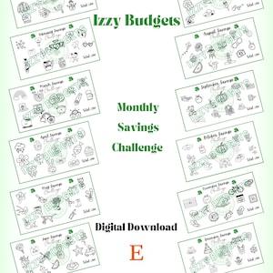 Monthly Savings Challenge Bundle|Digital Download