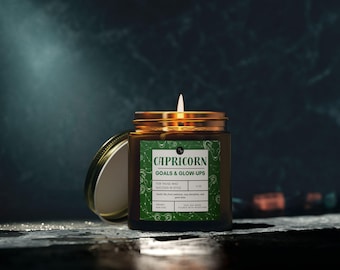 Capricorn Birthday Candle, Funny Zodiac Gift for Her or Him, January Horoscope Candle, Gift for Best Friend, Coworker gift, Men, Women