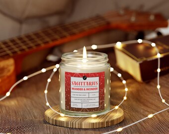 Sagittarius Birthday Candle, Funny Zodiac Gift for Her or Him, December Horoscope Candle, Custom Gift for Best Friend, Coworker, Men, Women