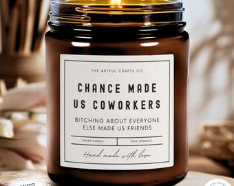 Cadeau drôle de collègue de travail, ami, bougie, meilleur ami au travail, cadeau, collègue de départ, cadeau pour un nouvel emploi, cadeau d'un ami de travail