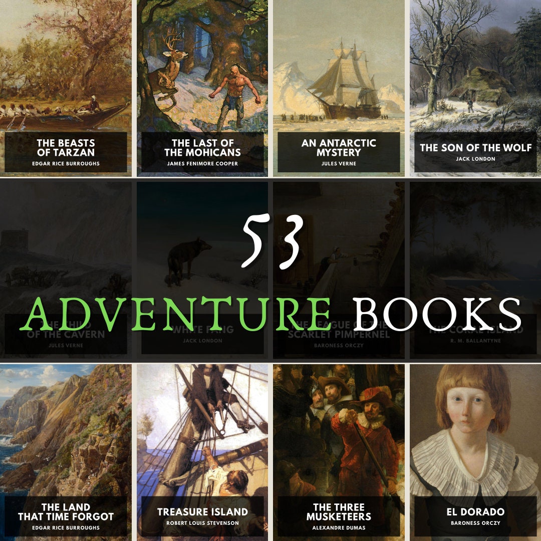 53 Adventure Books for Adults and Children Fantasy Mystery Etsy