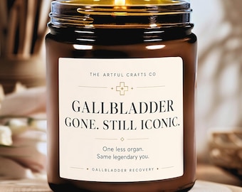Gallbladder Surgery Recovery Candle, Funny Gallbladder Removal Gift, Cholecystectomy Get Well Soon Gift, Gallbladder Gone Still Iconic