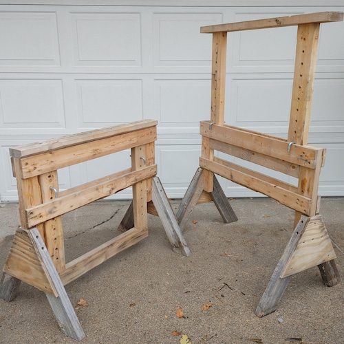 Adjustable Saw Horse Plans DIY - Etsy