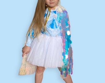 Kids Deluxe Sequin Cape