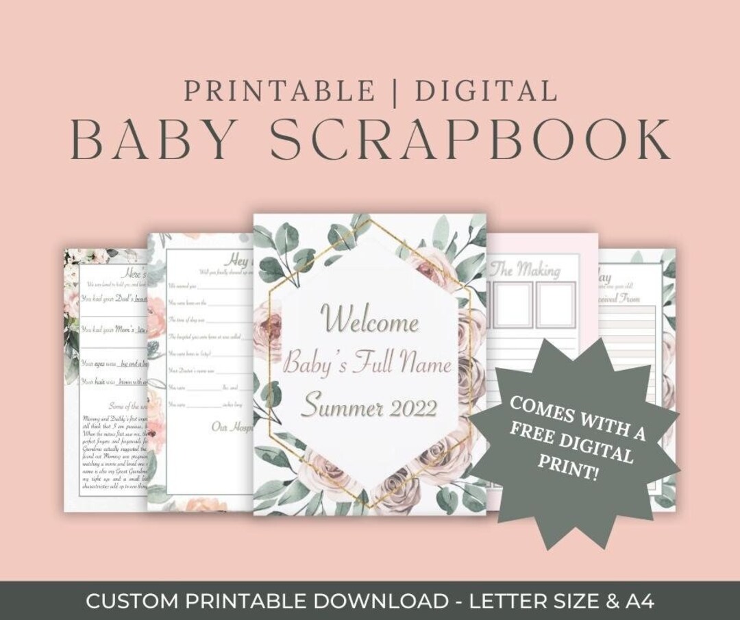 Baby Book, Memory Book, Pregnancy Journal, First Years, Baby Memory