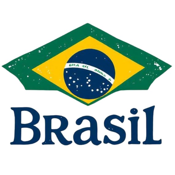 ブラジル国旗アート ブラジルロゴ SVG / PNG / JPG クリップアート