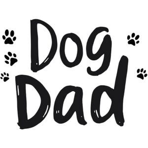 Hondenvader met pootafdrukken Art SVG/PNG/JPG-clipart - Gratis commercieel gebruik