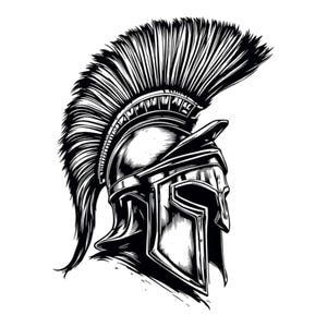 Casque de spartiate grec antique Clipart SVG/PNG/JPG - usage commercial gratuit