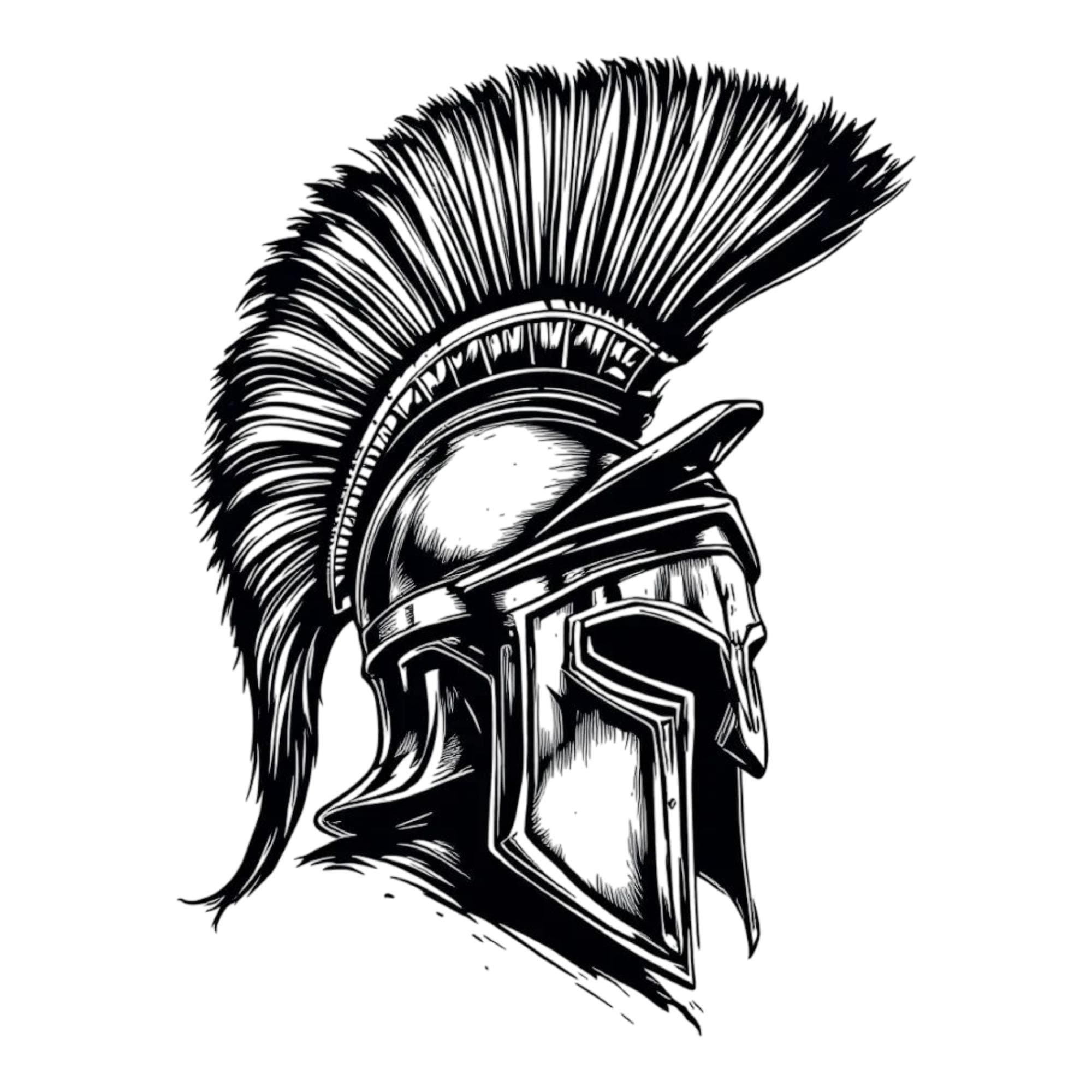 Spartan Helmet Ancient Greek SVG / PNG / JPG Clipart - Free Commercial Use