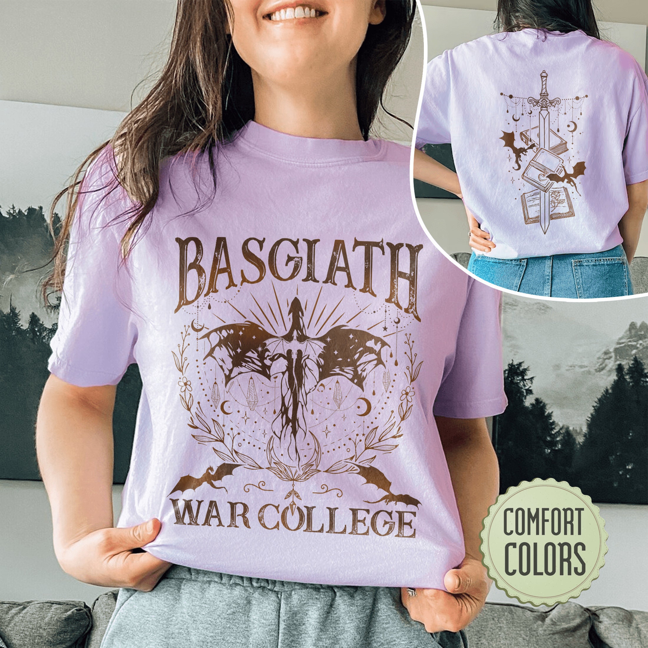 Discover Basgiath War College Double Sided T-shirt, Fourth Wing Riders Quadrant, Dragon Rider TShirt, Fourth Wing Shirt