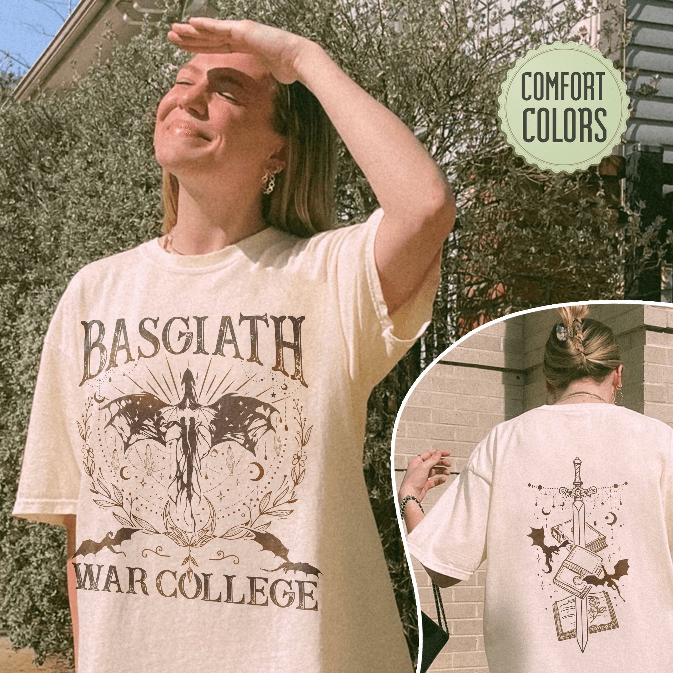 Discover Basgiath War College Double Sided T-shirt, Fourth Wing Riders Quadrant, Dragon Rider TShirt, Fourth Wing Shirt