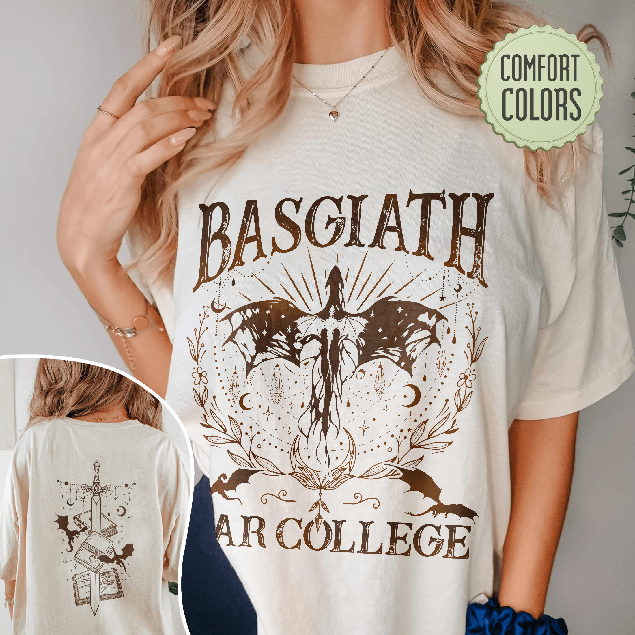 Discover Basgiath War College Double Sided T-shirt, Fourth Wing Riders Quadrant, Dragon Rider TShirt, Fourth Wing Shirt