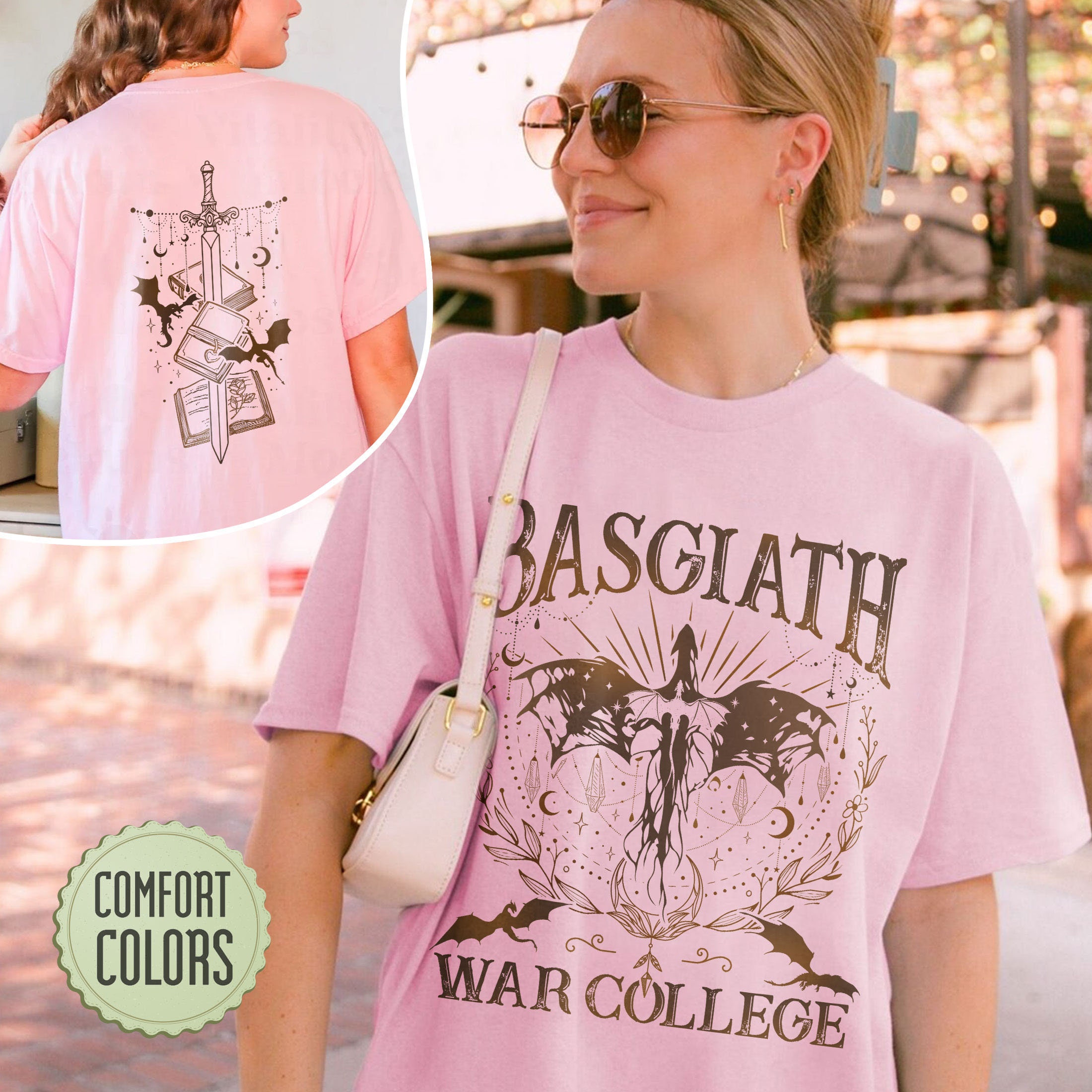 Discover Basgiath War College Double Sided T-shirt, Fourth Wing Riders Quadrant, Dragon Rider TShirt, Fourth Wing Shirt