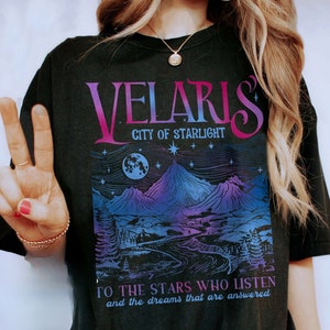 Velaris City Of Starlight Acotar Comfort Colors Shirt, The Night Court Shirt, Bookish Gift, Court Of Thorns And Roses Shirt, Sjm Merch
