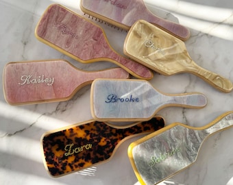 Personalized Rhinestone Hairbrush with Custom Name, Hair Comb With Any Text, Custom Hairbrush, Sparkly Gift for Girls, Birthday, Bridesmaid