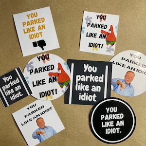 Dsoluuing Prank Stickers Kira'S Parking Only Funny Sticker 10  Pcs Small Sign Funny Stickers for Cars (Size : 6X9CM)