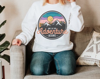 Camping Sweatshirts for Men, Women's Camping Sweatshirt Soft, Camp Sweatshirts for Women, Hiking Sweatshirts, Retro Hiking Sweatshirt
