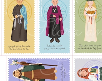 Descarga digital de San Valentín católico, San Valentín imprimible, San Valentín católico - Set 3