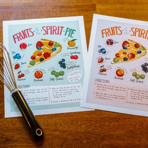 Fruits of the Spirit Pie Print