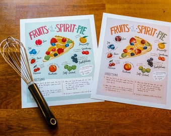 Fruits of the Spirit Pie Print