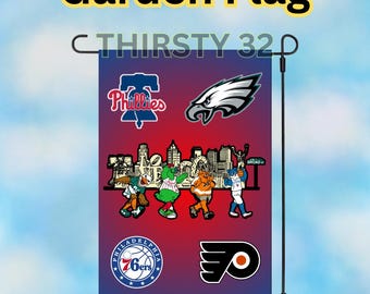 Philadelphia Sports Teams Garden Flag