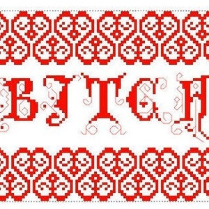 Bitch Sampler - Instant Download PDF Pattern
