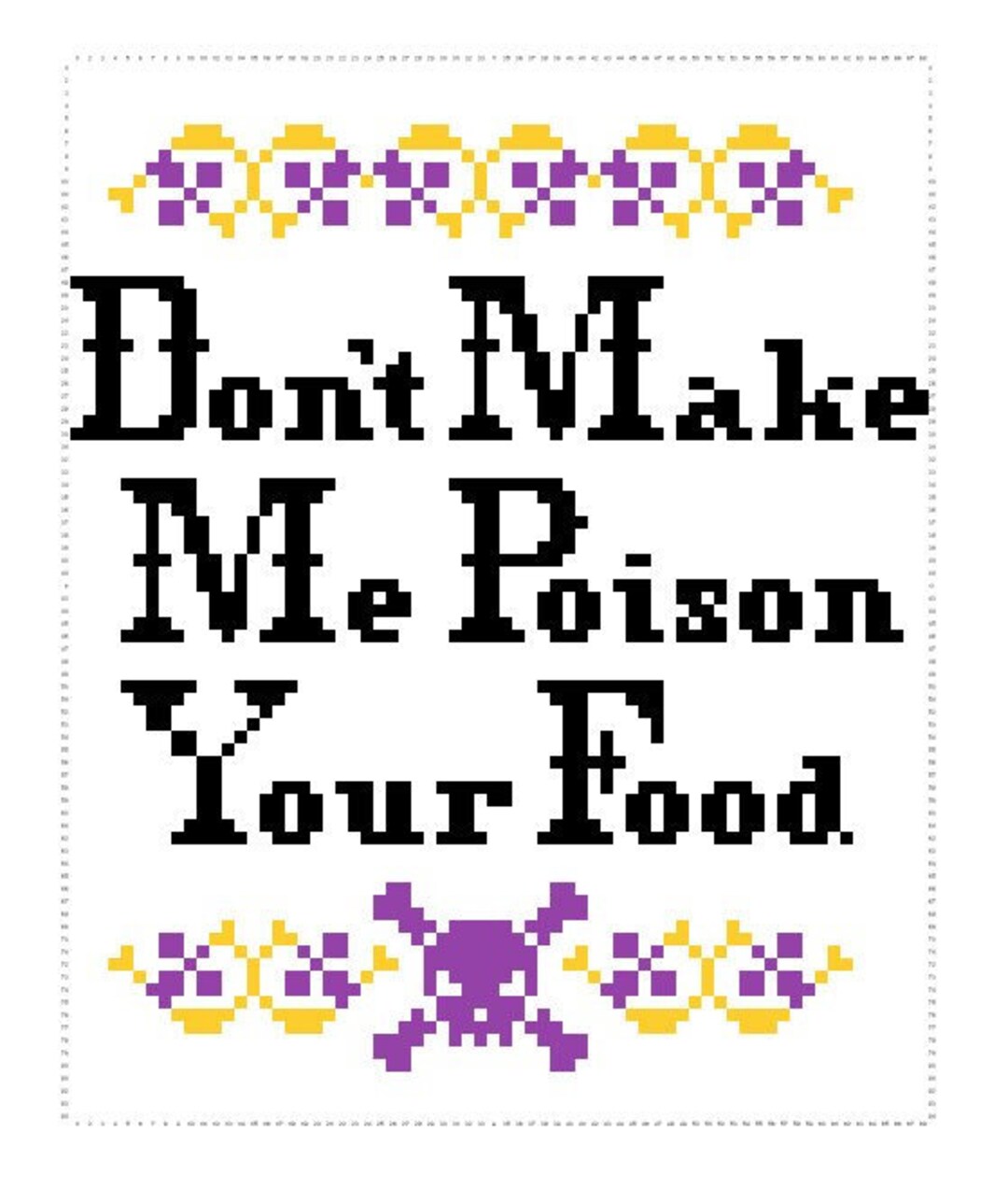 Funny Oven Mitt: Don't Make Me Poison Your Food - Sarcastic Kitchen Gift For Cooks