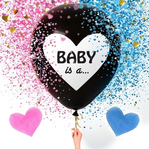 Gender Reveal Balloon, Gender Reveal Decorations, He or She, Pink or Blue, Boy or Girl, Gender Reveal Ideas