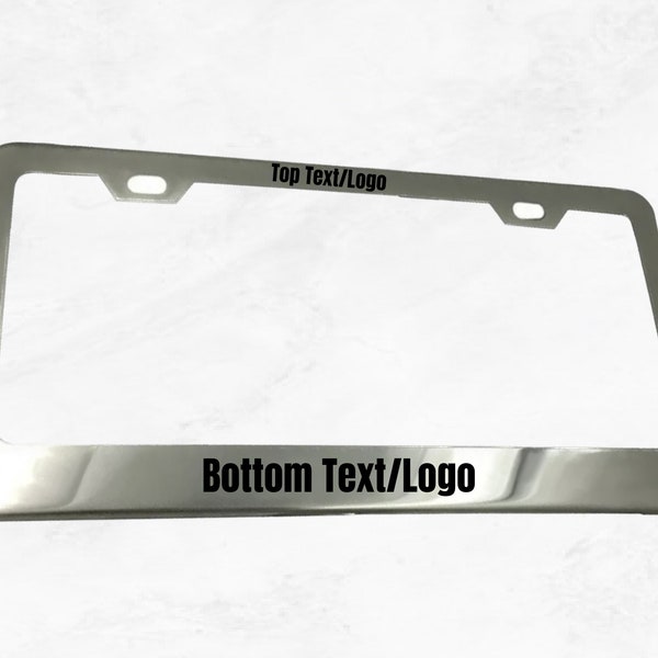 Custom Stainless Steel License Plate Frame Etsy