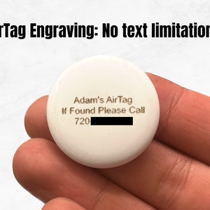 Grabado personalizado de AirTag (caracteres y diseños ilimitados)