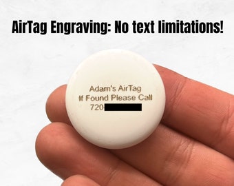 AirTag Custom Engraving (unlimited characters and designs)