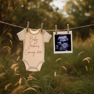 Personalized Pregnancy Announcement – Social Media Baby Reveal Template | Canva, Printable Digital Download