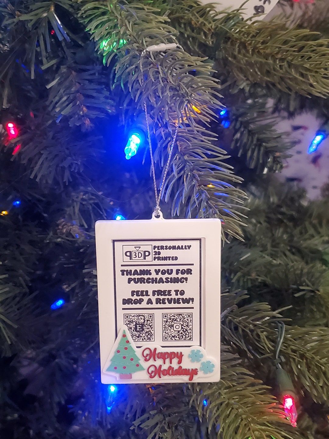 Ornament Instax Mini Frame Happy Holidays Etsy
