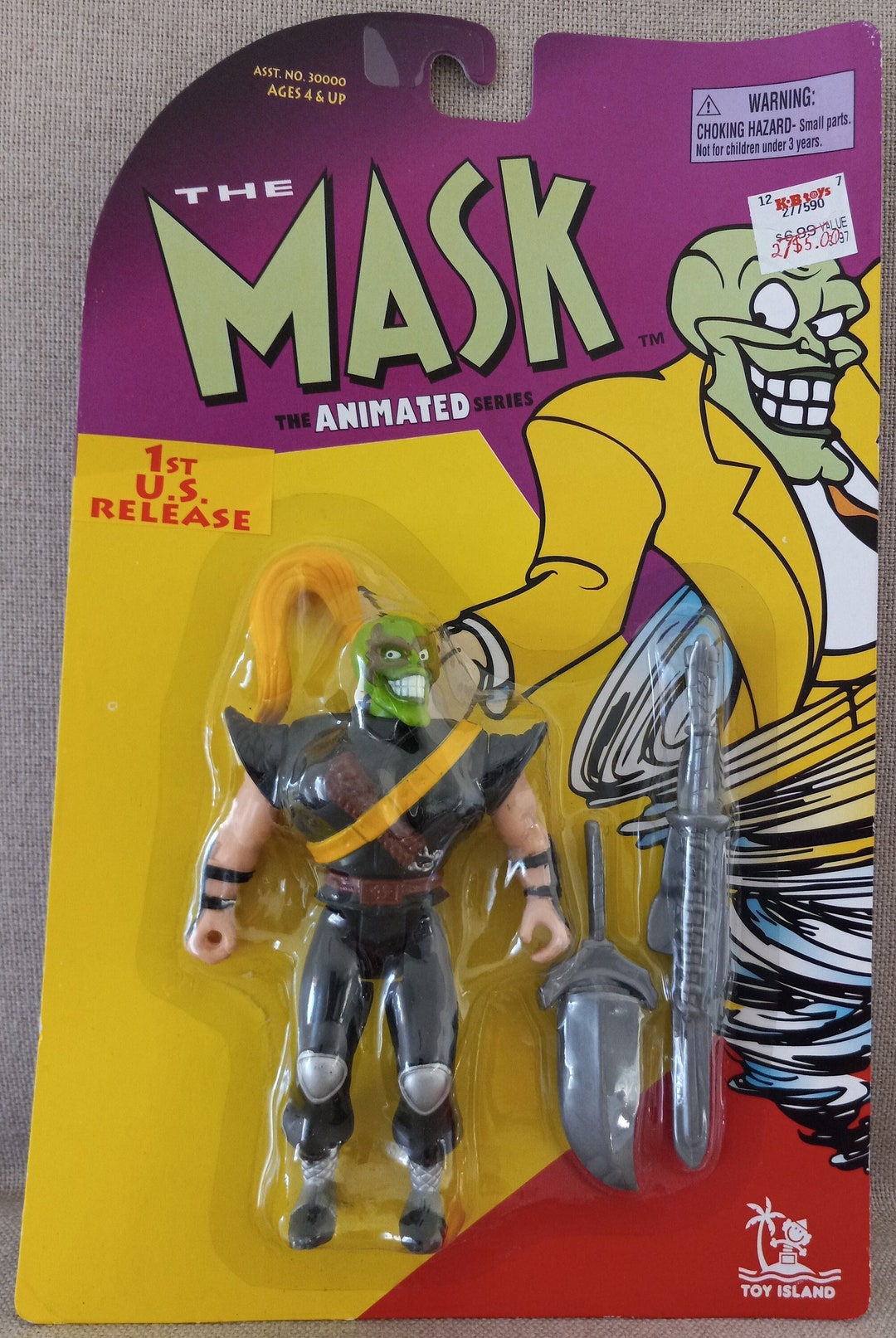 The Mask the Animated Series Stanley Ipkiss as Ninja Mask Action Figure