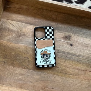 Funda para teléfono tipo billetera con diseño de Lonely Cowboys