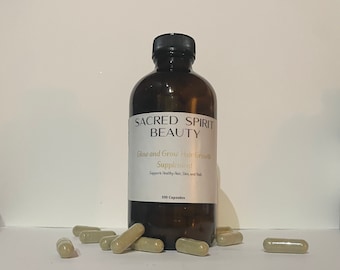 Glow and Grow Hair Growth Supplement | Organic | For Men and Women |