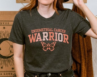 Endometrial Cancer Shirt, Endometrial Cancer Awareness, Cancer Supporter Tshirt, Support Squad T-shirt, Cancer Ribbon Tee, Chemotherapy Gift