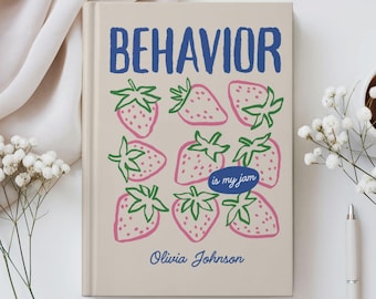 Behavior Therapist Gift Personalized Behavior Notebook Custom Name Journal Behavior Analyst Gifts for Graduation BCBA BCaBA RBT Gifts