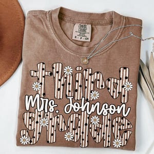 Personalized Third Grade Teacher Shirt, Comfort Colors 3rd Grade Teacher Shirt, Third Grade Teacher Team Tshirt, Custom Teacher Name Shirt