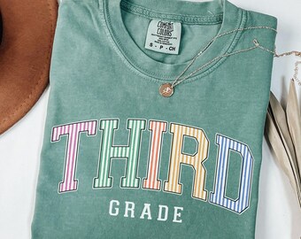 Third Grade Teacher Shirts Comfort Colors 3rd Grade Teacher Tshirt Back To School Teacher Team Shirt Gift for New Teacher
